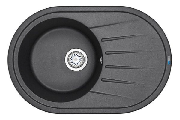 Мойка врезная с крылом GRANULA Standart 7601 76х50х20 см