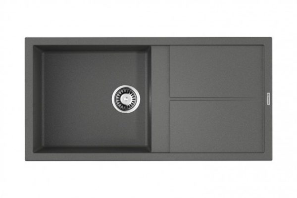 Мойка врезная с крылом OMOIKIRI Sumi 100-PL 4993659, платина 100х50х20 см