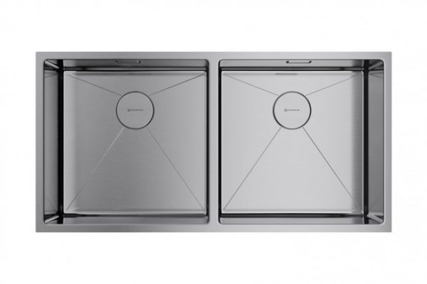 Мойка врезная OMOIKIRI Taki 86-2-U/IF-IN 4993791, нержавеющая сталь 86.5х44х20 см