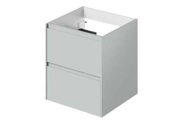 Тумба под раковину подвесная Slim 49.6 см, цвет каркаса серо-зелёный, фасада серо-зелёный