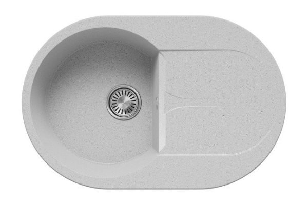 Мойка врезная с крылом Atol-760 76х50х20 см
