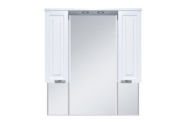 Зеркало-шкаф Терра 90 П-Тер02090-011 c LED-подсветкой 90х100х16 см, Универсальный