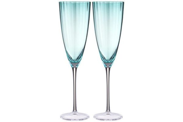 Набор бокалов для шампанского Lefard Mirage Emerald 290 мл, Стекло, 2 шт.