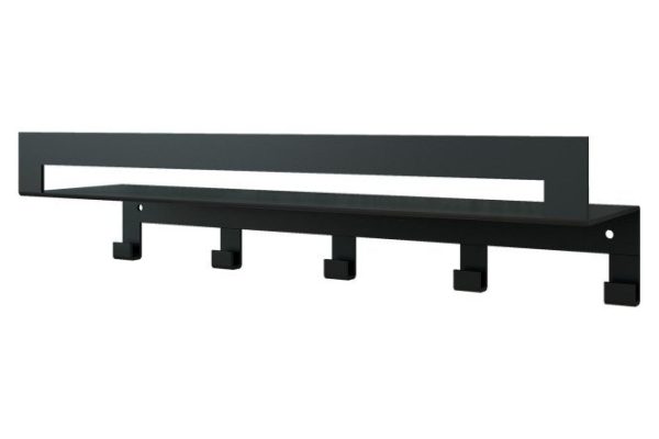 Полка с крючками П27109 настенная 45x12x11.5 см