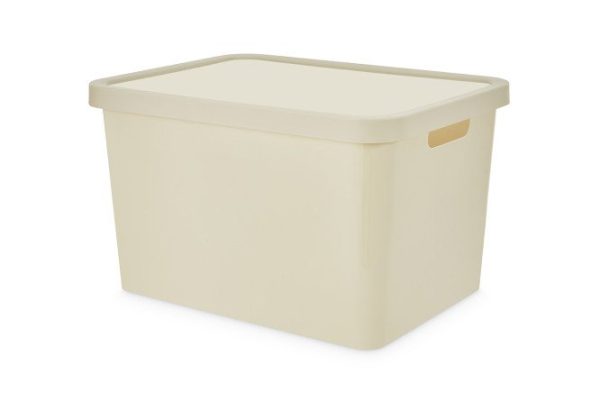 Контейнер с крышкой TRN-236 Latte 27.7x22x37 см, 18 л