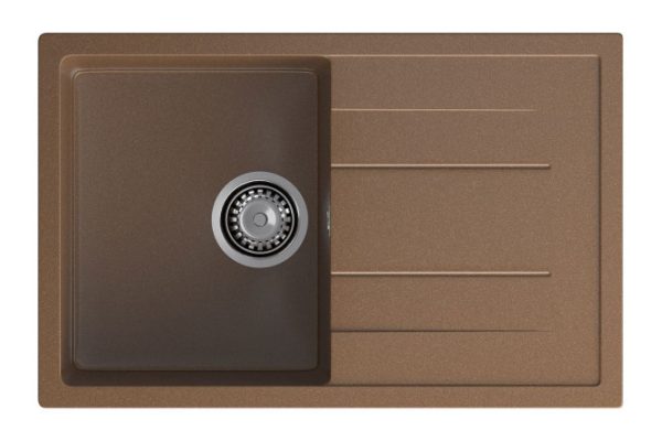 Мойка врезная с крылом GRANFEST Quadro GF-Q-780L 77х49.5х20 см