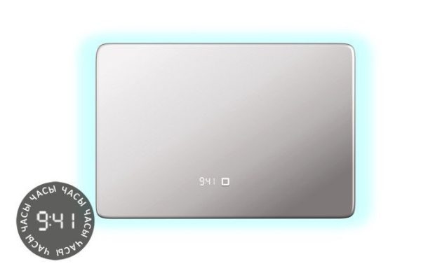 Зеркало c LED-подсветкой ALIAS Эос en8010015 100х80х2 см