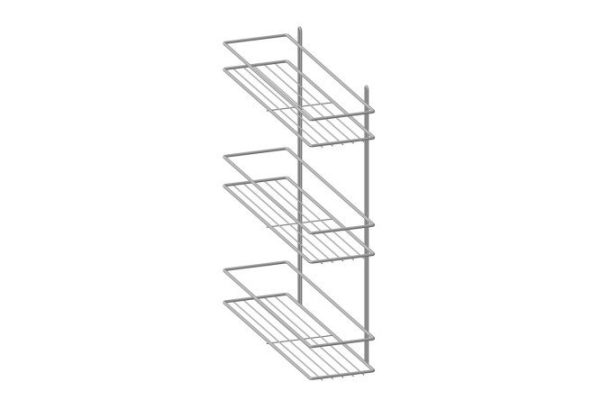 Полка прямая 3-ярусная П0001496 настенная 40x47.5x11 см