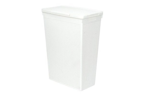 Корзина для белья с крышкой Лофт 26x61.5x45 см, 50 л, Полипропилен