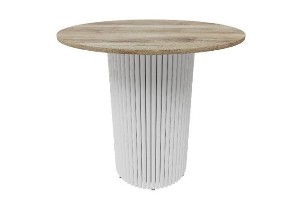 Стол Trubis Wood с трубчатым подстольем 80х75х80 см