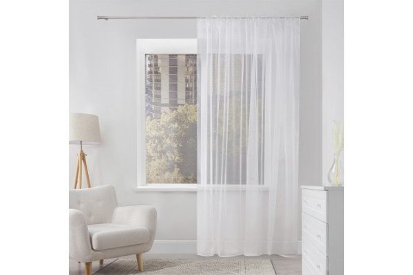 Тюль MICASA Vera 300х280 см, 1 шт., цвет белый