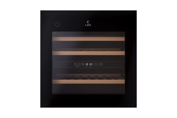 Винный шкаф LEX LWD6036BL dual zone PP, чёрный
