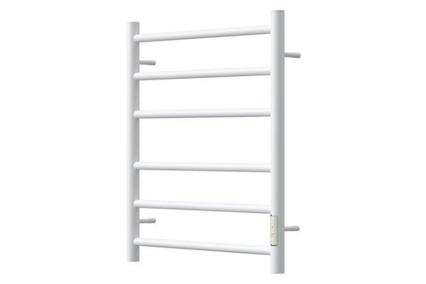 Полотенцесушитель электрический POINT Аврора П6, белый PN10846W 43.2х60х8.7 см