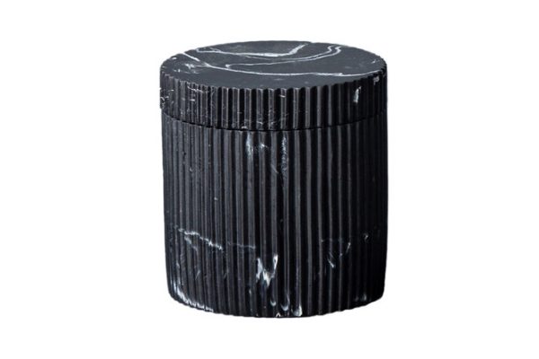 Органайзер для ватных палочек и дисков EVIO Marble 9.6x10.2x9.6 см