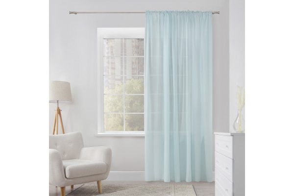 Тюль ESTUDI BLANCO Elettra 300х280 см, 1 шт., цвет бирюзовый