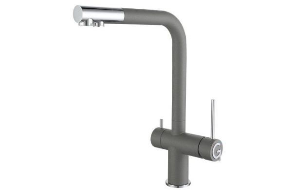 Смеситель для кухни RIVELATO Lugano 1523513 grigio cromo
