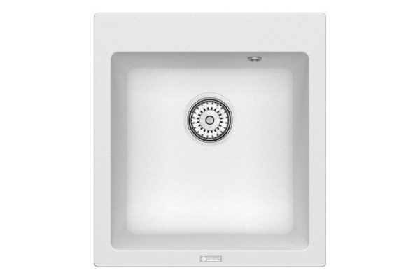 Мойка кухонная врезная POINT Моко 47 PN3006W, белый 46.5х51х21.5 см
