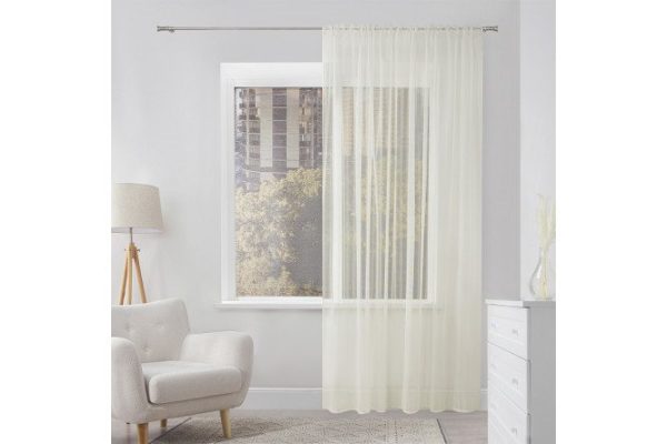 Тюль MICASA Lori 300х280 см, 1 шт., цвет кремовый