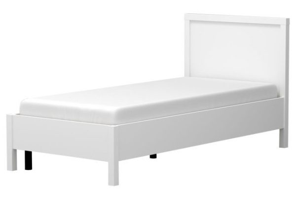 Кровать Bauhaus цвет белый 140х200 см