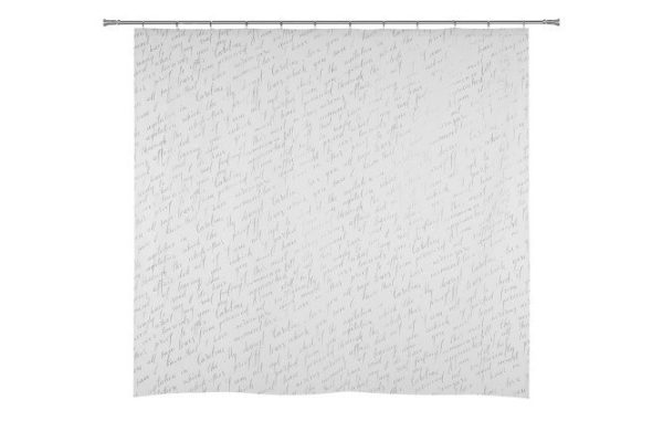 Штора для ванной комнаты Letter PEVA, 180x180 см