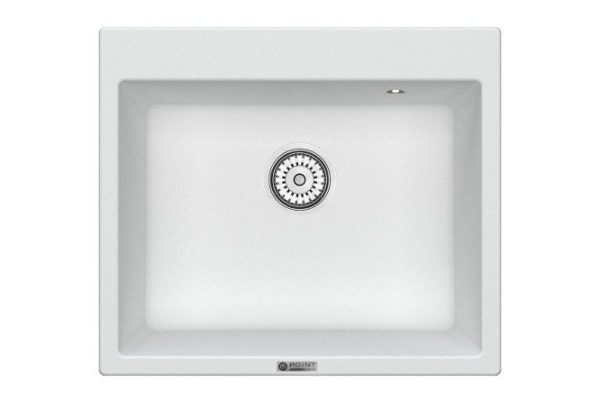 Мойка кухонная врезная POINT Бинга 60 PN3003W, белый 60х52х22 см
