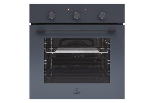 Электрический духовой шкаф LEX EDM 075 GR, серый 59.5х59.5х53 см