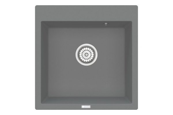 Мойка кухонная врезная POINT Арбель 51 PN3001AL, серый 52х51х22 см