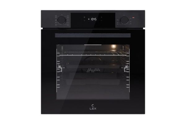 Электрический духовой шкаф LEX EDP 610 DX, чёрный, нержавеющая сталь 59.5х59.5х54.3 см