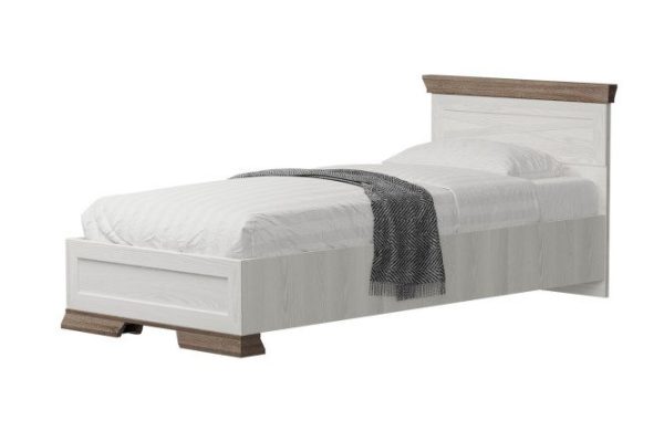 Каркас кровати Marselle цвет ясень снежный, дуб сонома тёмный 180х200 см
