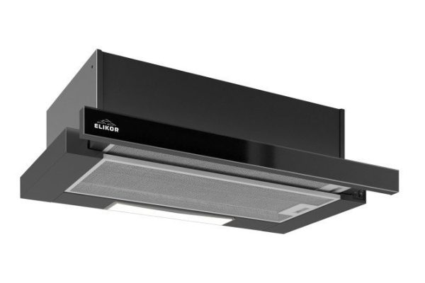 Вытяжка ELIKOR Интегра glass 60П-650-В2Л КВ II М-650-60-259 цвет чёрный, 60х30.8х30.8 см