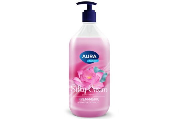 Крем-мыло Silky cream Шёлк и лотос 1000 мл