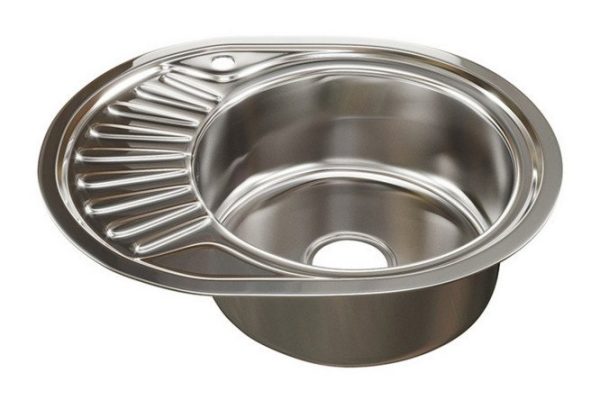 Мойка врезная с крылом MIXLINE 528191 правый выпуск 3 1/2 57х45х16 см