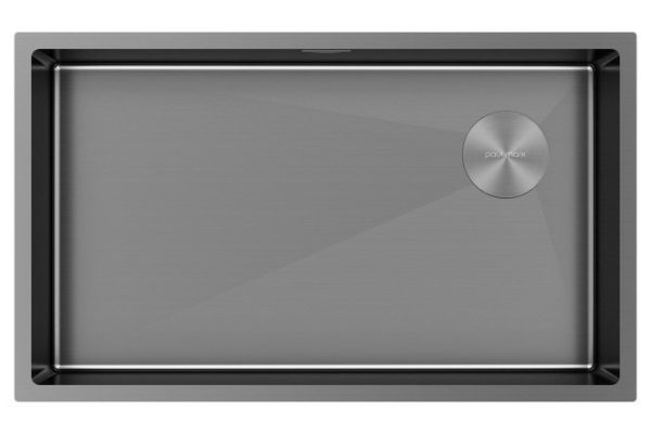 Мойка врезная PAULMARK Next-Skew 74 UNI PM887444-GM 74х44х20 см