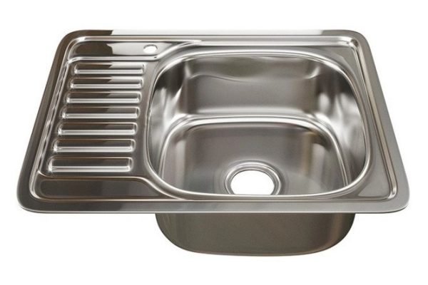 Мойка врезная с крылом MIXLINE 535618 правый выпуск 3 1/2 58х48х18 см