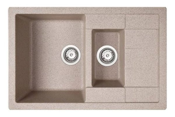 Мойка врезная с крылом Teka Astral 60 B-TG 1 1/2B 1D Sandbei 78х50х20 см