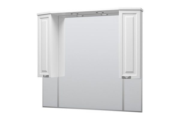 Зеркало-шкаф Терра 110 П-Тер02110-011 c LED-подсветкой 110х100х21 см, Универсальный