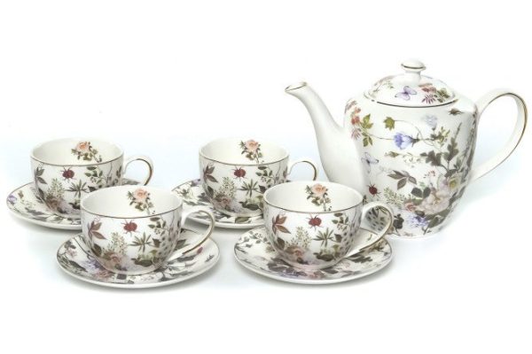 Чайный набор Верона 4 перс., 9 предм., Фарфор