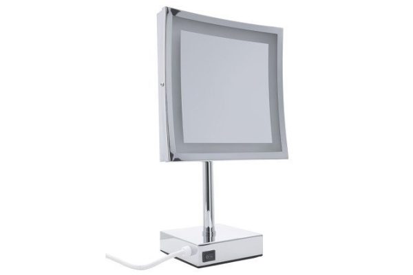 Зеркало косметическое AQUANET 2205D Настольное, 21.5х37х9.1 см