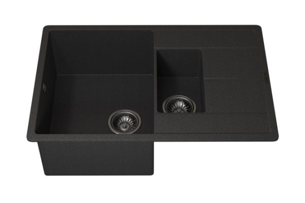 Мойка кухонная врезная с крылом Quartz UPD-05 3910202119 78х51х21.7 см
