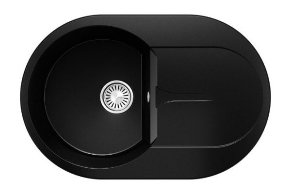 Мойка врезная с крылом Atol-760 76х50х20 см