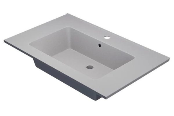 Раковина для ванной Parma Quartz 291003005 Полувстраиваемая, 76.5х15.8х47.5 см