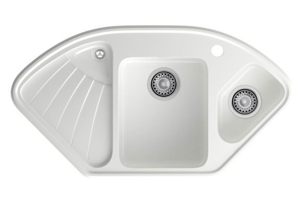 Мойка угловая врезная с крылом GRANFEST Corner GF-C-1040E 103.9х56х19 см