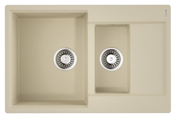 Мойка врезная с крылом OMOIKIRI Daisen 78-2T-BE 4993529 78х51х23 см