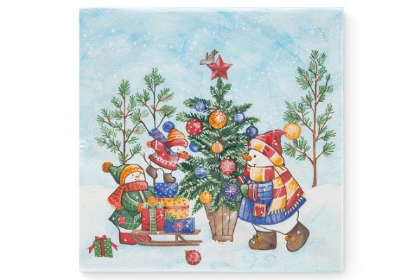 Салфетки трёхслойные New Year Tree decoration
