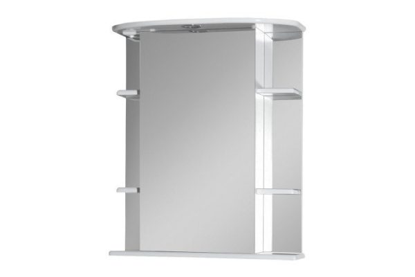 Зеркало-шкаф Магнолия 55 Э-Маг04055-01СвП с LED-подсветкой 55х72х25 см, Правый
