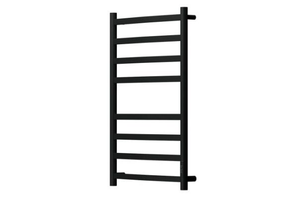 Полотенцесушитель электрический POINT Антея П8, чёрный PN17858B 53.2х80х9.5 см
