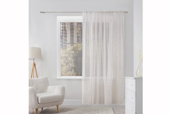 Тюль ESTUDI BLANCO Allegra 300х260 см, 1 шт., цвет белый, коричневый