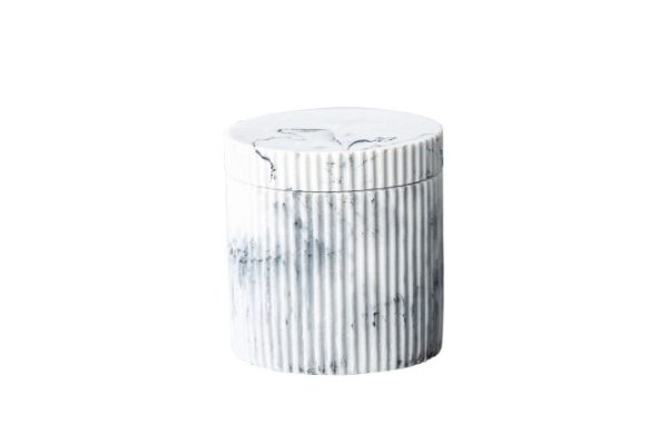 Органайзер для ватных палочек и дисков EVIO Marble 9.6x10.2x9.6 см
