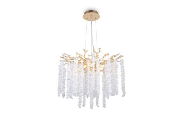 Светильник подвесной FREYA Crystal Mineral 20 кв.м., 46х170х46 см, G9