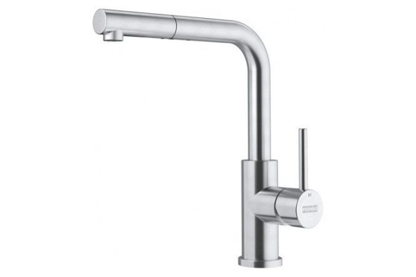 Смеситель FRANKE Smart glenda 115.0706.986 с выдвижным шлангом, нержавеющая сталь
